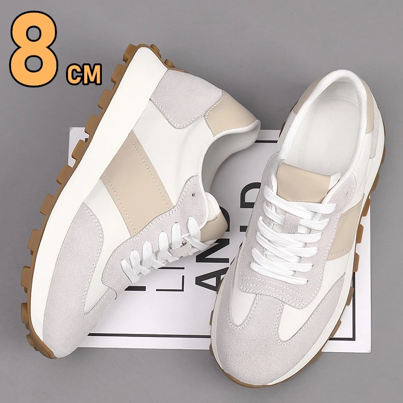 Men Shoes Size Chart - رجل مصعد أحذية رياضية كاجوال جلد