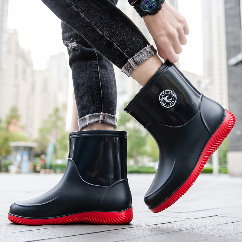 Men'S Shoes Water Resistant - أحذية المطر لمنتصف الساق للرجال. 2025