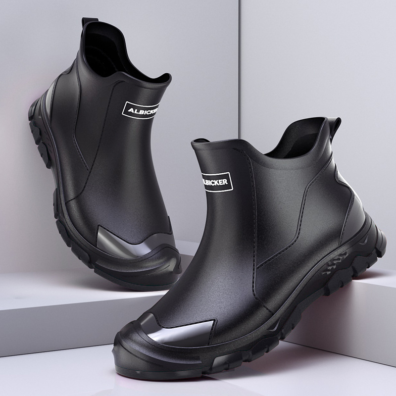 Men'S Shoes Water Resistant - أحذية مطر قصيرة للرجال، أحذية مائية