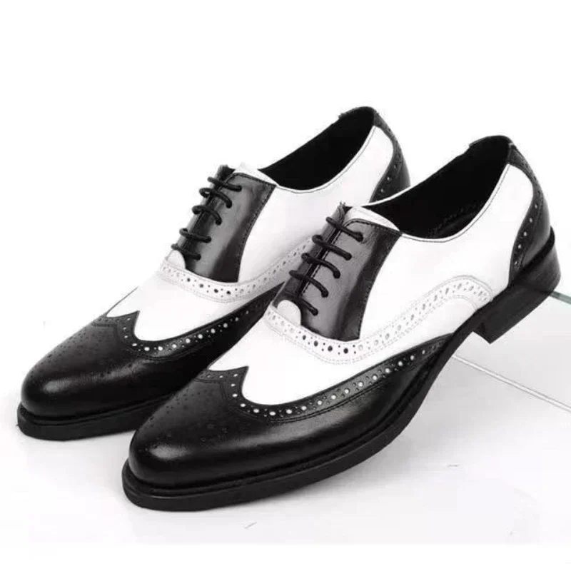 Men Shoes Official - مختلط الألوان الرجال فستان أحذية الرجعية