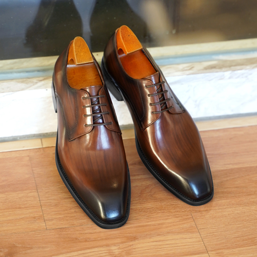 Men Shoes Official - أحذية رجال الأعمال عارضة المتعثرة الخشب