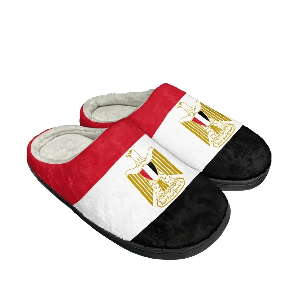 Men Shoes Designer - شباشب قطنية دافئة بتصميم علم مصر،