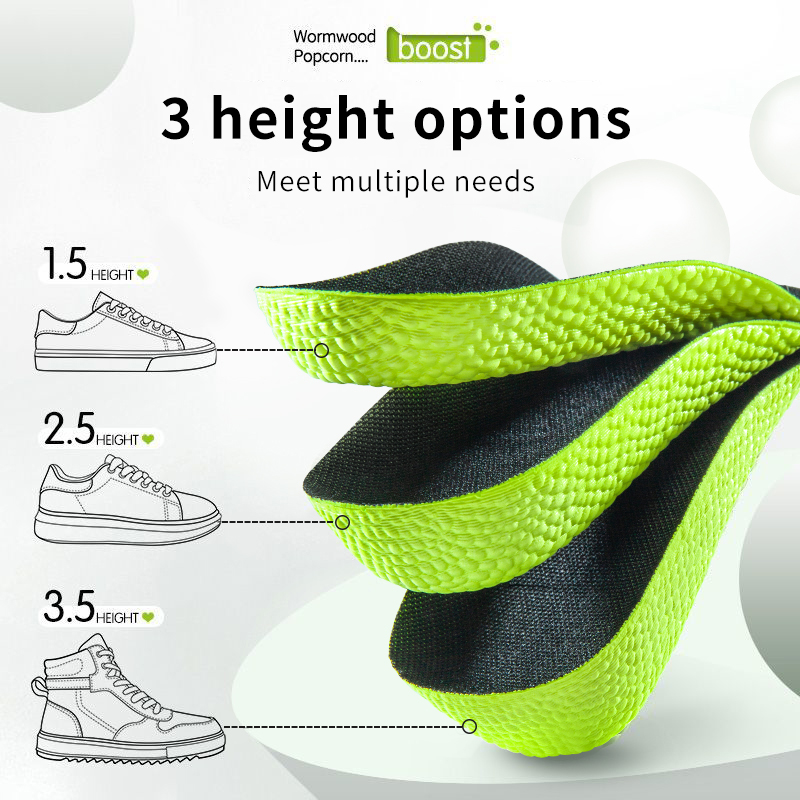 Men Shoes Size Chart - رغوة الذاكرة الارتفاع زيادة النعال للرجال