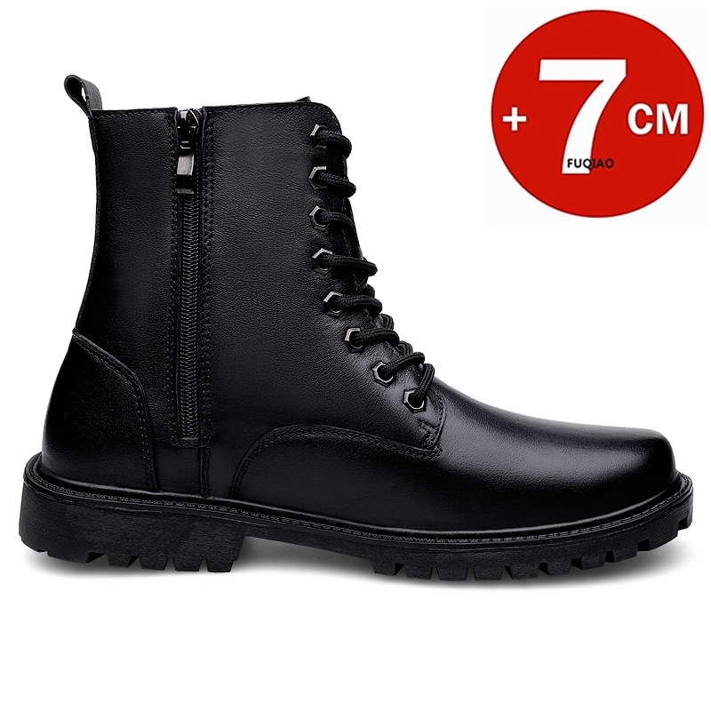 الرجال جلد طبيعي مصعد الأحذية  - مراجعة Men Shoes Size Chart وسعره