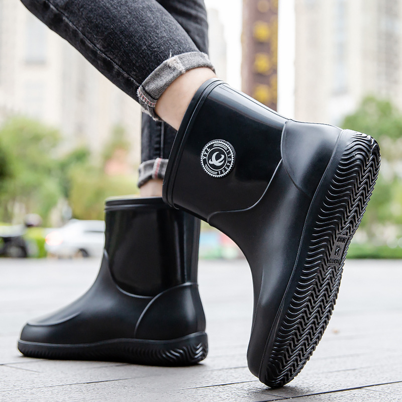 أحذية المطر لمنتصف الساق للرجا - مراجعة Men'S Shoes Water Resistant وسعره