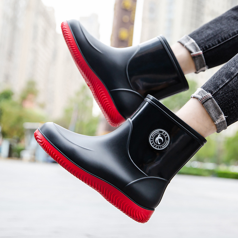 أحذية المطر لمنتصف الساق للرجا - مراجعة Men'S Shoes Water Resistant وسعره