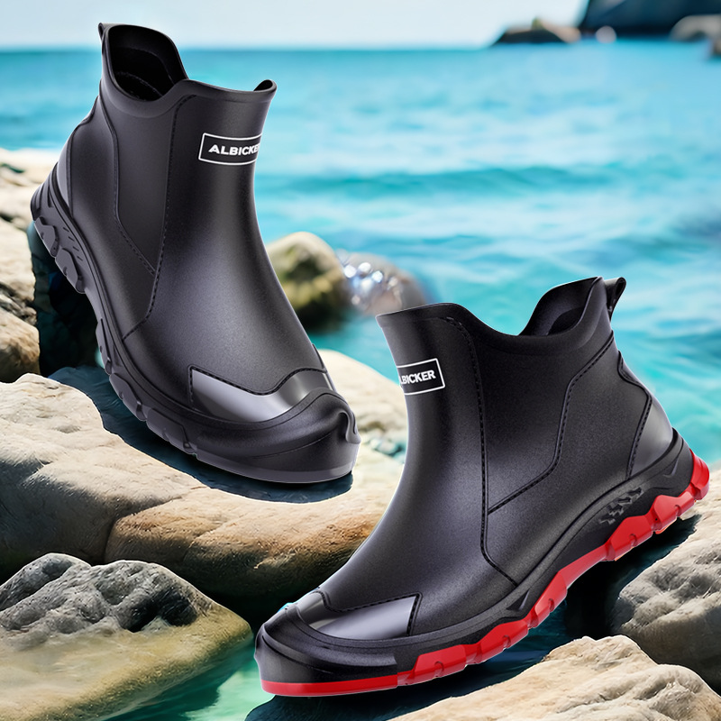 أحذية مطر قصيرة للرجال، أحذية  - مراجعة Men'S Shoes Water Resistant وسعره