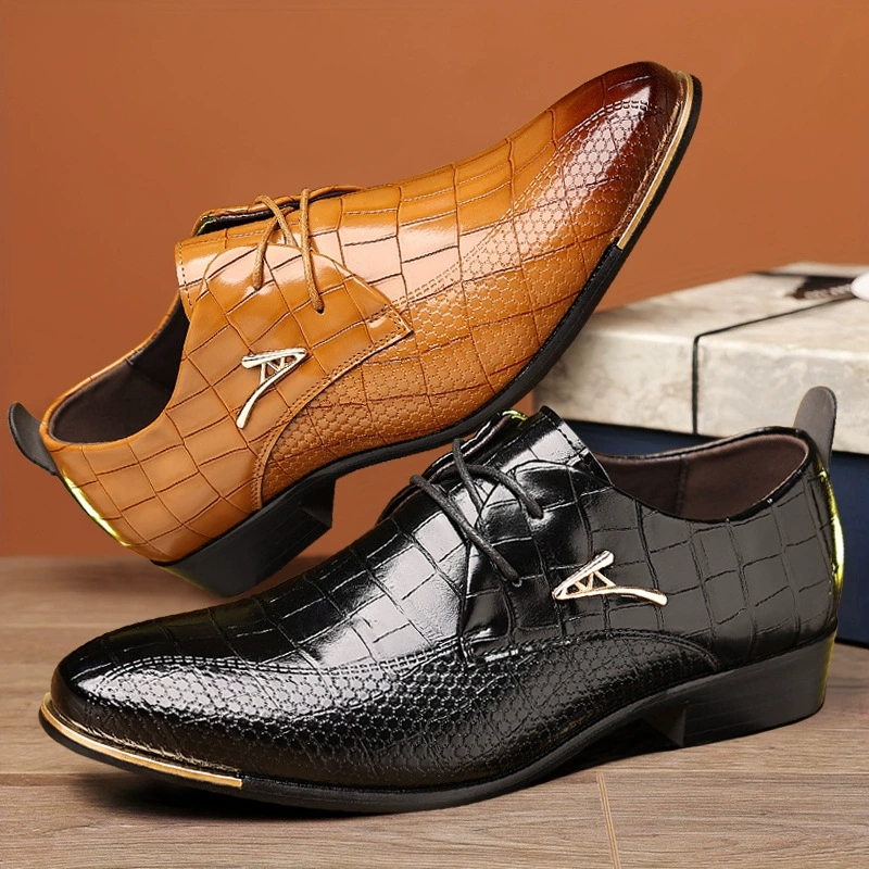 أزياء بو أحذية من الجلد رجال ا - مراجعة Men Shoes Official وسعره