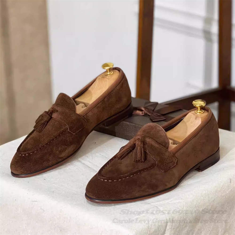 أحذية جلدية بنية للرجال بأسلوب - مراجعة Loafer Slip On Men وسعره