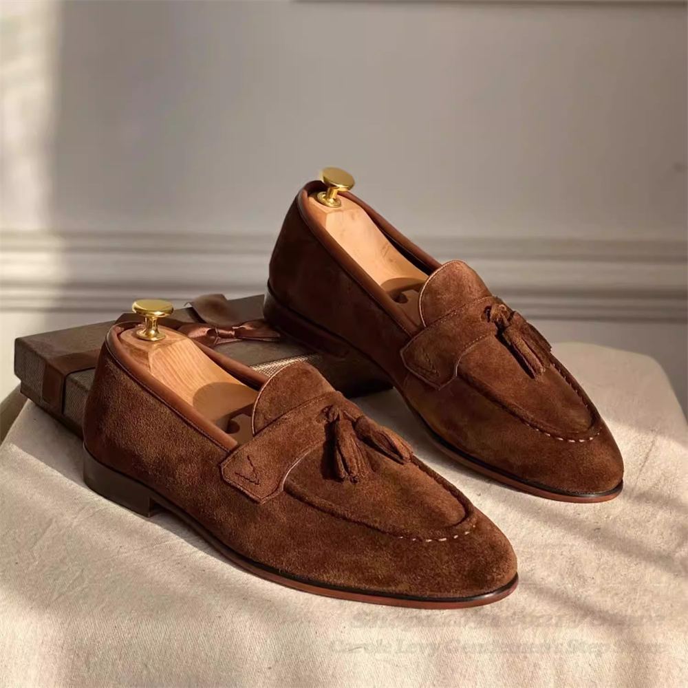 أحذية جلدية بنية للرجال بأسلوب - مراجعة Loafer Slip On Men وسعره