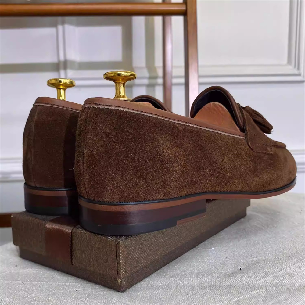 أحذية جلدية بنية للرجال بأسلوب - مراجعة Loafer Slip On Men وسعره