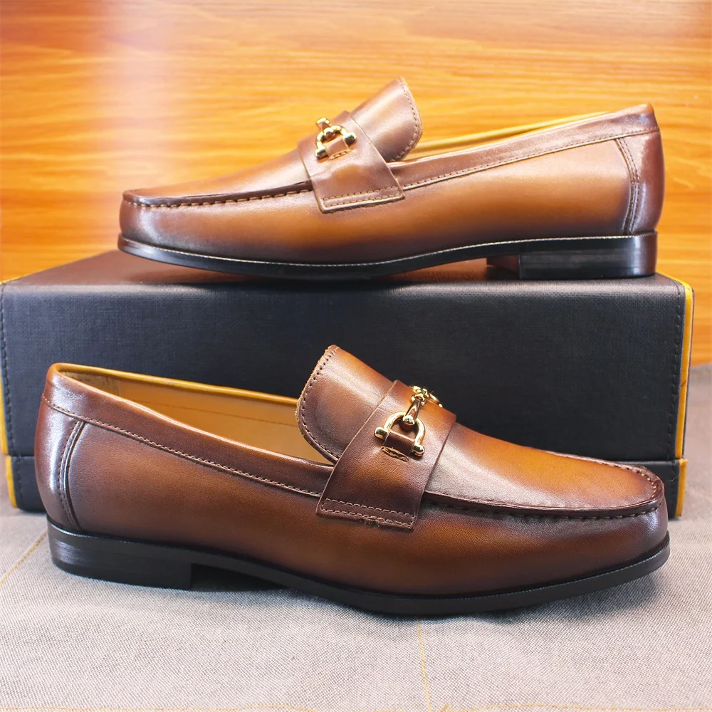 أحذية بدون كعب للرجال بمقدمة م - مراجعة Loafer Slip On Men وسعره