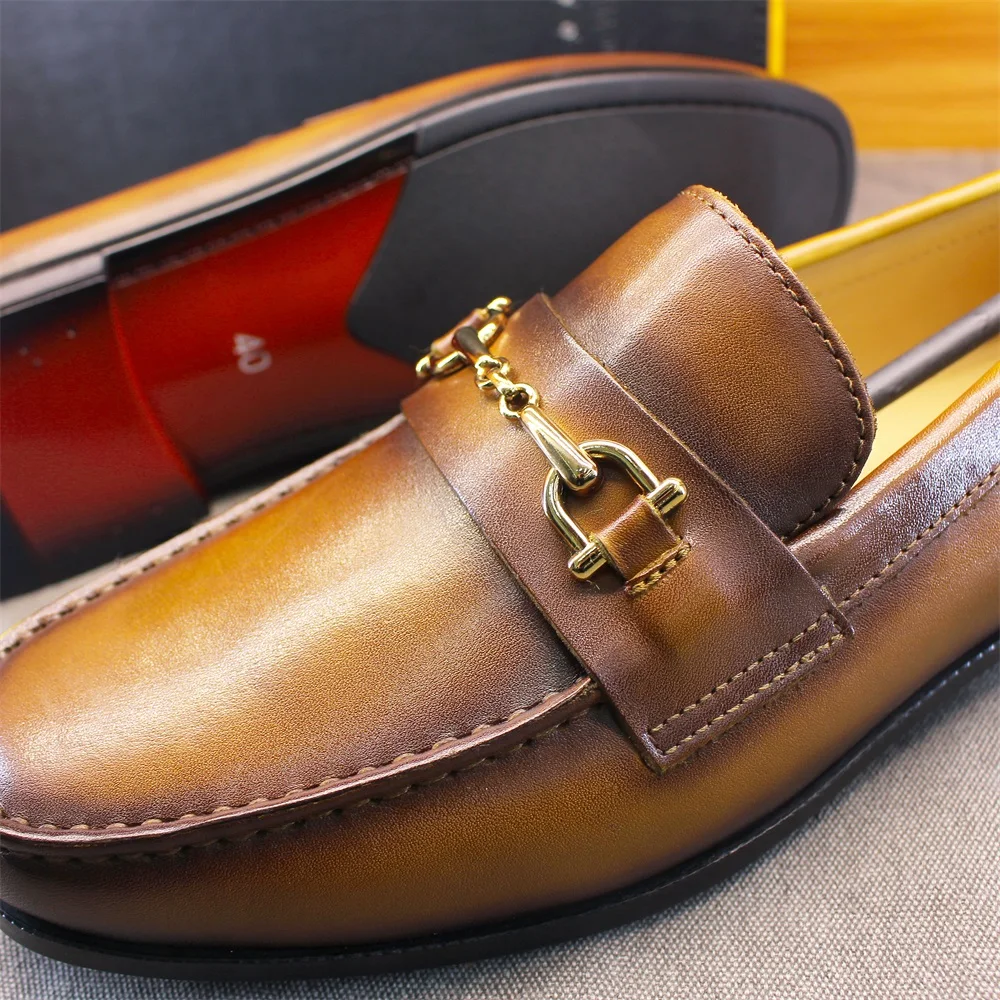 أحذية بدون كعب للرجال بمقدمة م - مراجعة Loafer Slip On Men وسعره